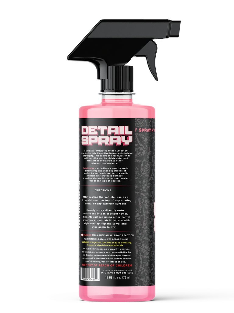 Detail Spray for Cars | Body Shop Safe Exterior Detailer